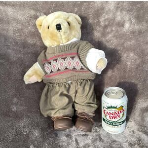 Tender Heart Treasures Bear Plush 12" Jointed Vtg 1992 Stuffed Animal READ